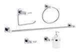 JUEGO DE ACCESORIOS PARA BAÑO ACABADO CROMO (5 PZAS)