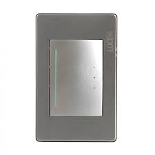 APAGADOR ELECTRICO CON PLACA SENCILLO PLATA