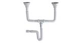 DESAGE PARA FREGADERO FLEXIBLE 95 CM DOBLE TRAMPA CON CONTRA CANASTAS HERMETICAS