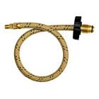 MANGUERA PARA GAS FLEXIBLE DE MONOFILAMENTO PP 55CM SALIDA 7/16"X7/8" CON PIGTAIL (VINIGAS DORADA)