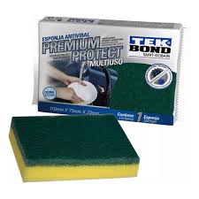 ALMOHADILLA DE FIBRAESPONJA MULTIUSOS DE COCINA 75x110x20MM VERDE (PREMIUM PROTECT )