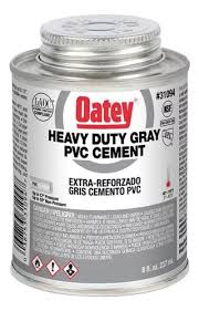 CEMENTO PARA PVC 237 ML (8 OZ) GRIS EXTRA REFORZADO ETIQUETA GRIS