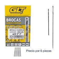 BROCA DE ZANCO RECTO NUMERICA #77 A.A.V. PUNTA 118 ACERO M2 (USO INDUSTRIAL)