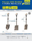 PALA CUADRADA METALICO MANGO LARGO 8-3/8" EN Y METALICO