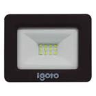 LAMPARA TIPO REFLECTOR DE LED LUZ CALIDA 10W 100/240V 3000K MARCO NEGRO