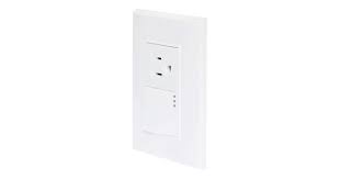 APAGADOR ELECTRICO SENCILLO 10A C/1 CONTACTOS C/PLACA DE 1.5MODULOS 15A ACABADO BLANCO