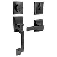CERRADURA DE GATILLO LLAVE/LLAVE LATON SOLIDO DOBLE NEGRO KEYSTONE