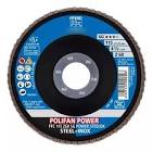 DISCO LAMINADO T-29 4.1/2"X7/8" G60 ZIRCONIO  ALTO REND P/DESB. DE METAL Y ACERO INOX. POLIFAN  PS-F