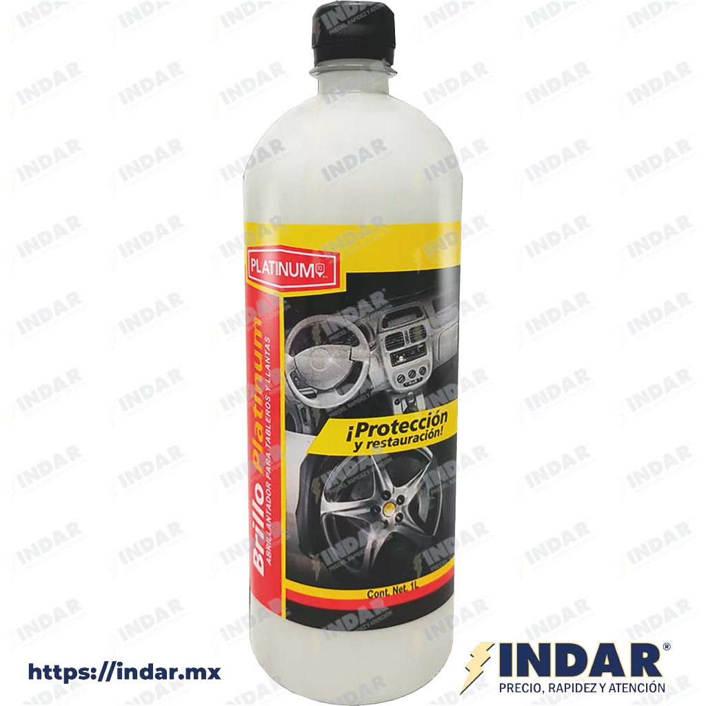 RESTAURADOR Y PROTECTOR DE SUPERFICIES DE CUERO Y VINIL AUTOMOTRIZ 1 LT(BRILLO PLATINUM)