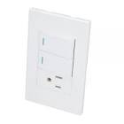 PLACA 2 SWITCH 1 CONTACTOS 1/3 BLANCO
