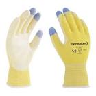 GUANTE DE NYLON C/RECUBRIMIENTO DE POLIURETANO ESPUMADO AMARILLO TALLA MEDIANA