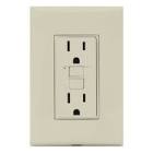 CONTACTO ELECTRICO CON PLACA DOBLE 2P+T ICFT CON AUTOPRUEBA Y PROTECCION INFANTIL 15A 127V