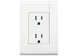 CONTACTO ELECTRICO DUPLEX ATERRIZADO 2P+T C/PROTEC INFANTIL 15A 127-250V COLOR BLANCO