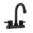 MEZCLADORA P/LAVABO 4" DICA VERDE (CUBIERTA, MANERALES PALANCA) NEGROMATE
