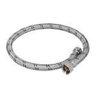 MANGUERA PARA BOILER FLEXIBLE DE ACERO INOX. 80CM SALIDA 1/2"X3/4"