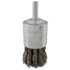 CARDA COPA ALAMBRE TRENZADA FINO 1-1/8" X 0.35 MM CON ZANCO 1/4"