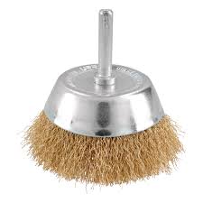 CARDA COPA ALAMBRE ONDULADA FINO 2-3/4" X 0.30 MM CON ZANCO 1/4"