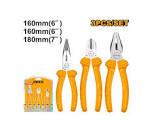PINZA P/ELECTRICISTA 7" UNIVERSAL CORTE LATERAL+PINZA P/ELECTR 6"CORTE DIAGONAL+PINZA PUNTA LARGA 6"