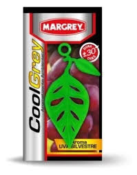 AROMATIZANTE AMBIENTAL FORMA DE HOJA AROMA UVA SILVESTRE (COOL GREY)