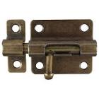 PASADOR DE BARRA REDONDA 8CM ACABADO LATON ANTIGUO