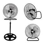 VENTILADOR 3 EN 1 (DE PIE, AL PISO, A LA PARED) VEL. AJUSTABLE 18" 60W  DE METAL