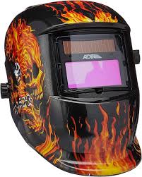 CARETA PARA SOLDAR ELECTRONICA AJUSTE DE MATRACA PROFESIONAL (DECORADO FLAMAS)