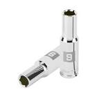 DADO LARGO DE 9 MM, 6 PUNTAS, CUADRO 3/8', TRUPER