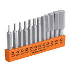 JUEGO DE 12 PUNTAS HEXAGONALES STD LARGO 2', EXPERT