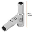 DADO LARGO DE 13 MM, 6 PUNTAS, CUADRO 1/2', TRUPER