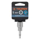 DADO PUNTA HEXAGONAL DE 5 MM, CUADRO 3/8', TRUPER