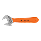 LLAVE AJUSTABLE (PERICO) 6' CROMADA MANGO DE PVC, TRUPER