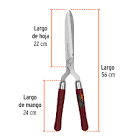 TIJERA PARA PODA 56 CM,FORJADA,MGOS DE MADERA, TRUPER EXPERT