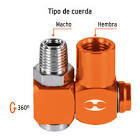 DESTORCEDOR MACHO-HEMBRA DE ALUMINIO, CUERDA 1/4'NPT, TRUPER