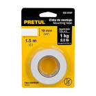CINTA DOBLE CARA DE 19 MM X 1.5 M PRETUL