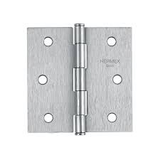 BISAGRA CUADRADA 3', SATINADO, CABEZA PLANA, BASIC