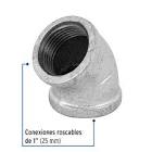 CODO 45° ACERO GALVANIZADO DE 1', FOSET