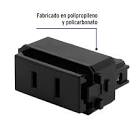 CONTACTO SENCILLO, 2POLOS, SIN TIERRA, LÍNEA ITALIANA,NEGRO