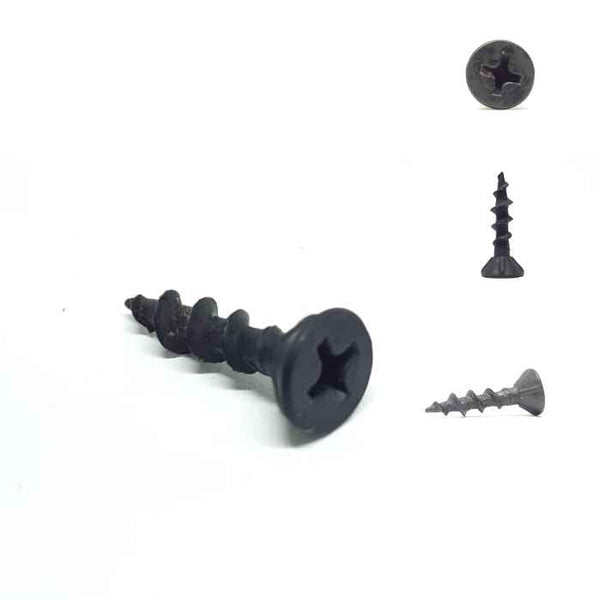 PIJA P/MADERA COMB PLANA NEGRA CUADRO CHICO 8 X 2