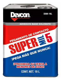 [DEV-DSM-19L] ADHESIVO DE CONTACTO SUPER MIL 19 L (642 OZ)