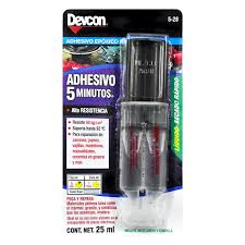 [DEV-S5-28] ADHESIVO EPOXICO EN JERINGA 25 ML (0.84 OZ) TRANSPARENTE SUPER 5 MINUTOS