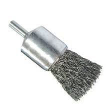 [AUS-1189] CARDA BROCHA ALAMBRE ONDULADO 1.1/2"X0.010"X1/4" ACERO INOXIDABLE C/VASTAGO (KREATOR