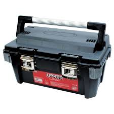 [URR-9920] CAJA PARA HERRAMIENTA 20 " X11 "  PLASTICA CON BROCHES METALICOS