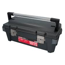 [URR-9921] CAJA PARA HERRAMIENTA 25 " X11 "  PLASTICA CON BROCHES METALICOS