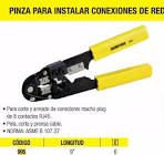 [SUR-995] PINZA PELA CABLE ARMADO DE CONEXIONES DE RED PELA-CORTA-PRENSA