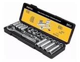 [SUR-A02C] JUEGO DADOS CUADRO 3/8" CORTO STD Y MM Y ACCS. (21 PZAS) (BLISTER)