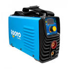 [IGO-MINI-130] SOLDADORA PARA ELECTRODO REVESTIDO INVERTER 030-130 A 110/220 V (CA) CON CABLES CARETA Y CEPILLO