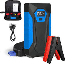 [URR-AB6] ARRANCADOR DE BATERIA AUTOMOTRIZ 6000MAH 12V ENTRADA A 120/220V USB LEDS EMERGENCIA PINZAS CABLES