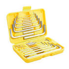 [SUR-ALLF25] JUEGO DE LLAVES HEXAGONALES FRACC/METR "L" (25 PZAS) RACK PLASTICO 1/16" A 3/8"-1.5 A 10MM