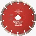 [AUS-1520] DISCO DE DIAMANTE 7"X0.09"X7/8" SEGMENTADO ALTO RENDIMIENTO P/CORTE DE CANTERA  ROJO PLATA