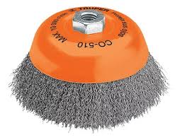 [TEN-1566] CARDA COPA ALAMBRE ONDULADO 3"X0.009X12XMRX7/8" ACERO AL CARBON (CABLECILLO) TENAZIT